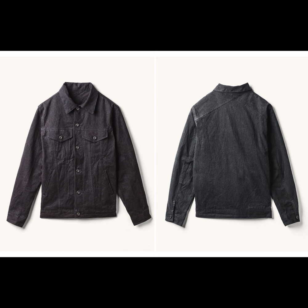 3sixteen x The Woodlands Type 3s Waxed Canvas Trucker Jacket